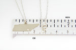 Load image into Gallery viewer, 14k Gold 10k Gold Silver Tennessee TN State Map Diamond Personalized City Necklace
