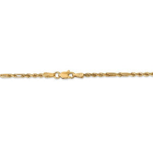 14K Yellow Gold 2.25mm Diamond Cut Milano Rope Bracelet Anklet Choker Necklace Pendant Chain