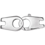Load image into Gallery viewer, 14k Yellow Gold White Gold Hinged Designer Lobster Clasp 21 x 7mm OD Outside Diameter Jewelry Findings
