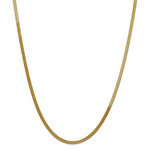 Ladda upp bild till gallerivisning, 14k Yellow Gold 3mm Silky Herringbone Bracelet Anklet Choker Necklace Pendant Chain
