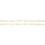 Indlæs billede til gallerivisning 14k Yellow Gold or Sterling Silver 6.2mm Paper Clip Elongated Link Bracelet Anklet Choker Necklace Pendant Chain
