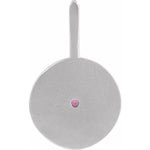 Afbeelding in Gallery-weergave laden, Platinum 14k Yellow Rose White Gold Sterling Silver Diamond and Garnet Pisces Zodiac Horoscope Round Medallion Pendant Charm
