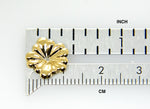 Załaduj obraz do przeglądarki galerii, 14k Yellow Gold Flower Floral Earring Jackets 11mm
