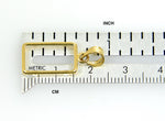 Φόρτωση εικόνας στο εργαλείο προβολής Συλλογής, 14K Yellow Gold Holds 15mm x 8.5mm x 0.65mm Coins or Credit Suisse 1 gram Mounting Holder Pendant
