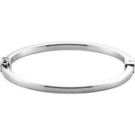 Load image into Gallery viewer, Sterling Silver 4mm Hinged Bangle Bracelet
