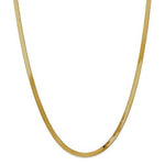 Indlæs billede til gallerivisning 14k Yellow Gold 4mm Silky Herringbone Bracelet Necklace Anklet Choker Pendant Chain
