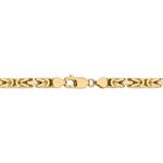 Ladda upp bild till gallerivisning, 14K Yellow Gold 5.25mm Byzantine Bracelet Anklet Necklace Choker Pendant Chain
