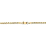 Load image into Gallery viewer, 14K Yellow Gold 2mm Diamond Cut Rope Bracelet Anklet Choker Necklace Pendant Chain

