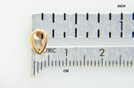 Загрузить изображение в средство просмотра галереи, Platinum 18k 14k 10k Yellow Rose White Gold Silver Tapered Pinch Bail 4.7mm x 3mm for Pendant Charm
