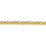 Carica l&#39;immagine nel visualizzatore di Gallery, 14K Yellow Gold 5.25mm Byzantine Bracelet Anklet Necklace Choker Pendant Chain
