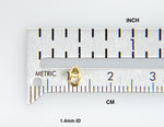 Φόρτωση εικόνας στο εργαλείο προβολής Συλλογής, 14k Yellow White Gold 1.4mm bail ID Rabbit Ear Bail for Pendant Jewelry Findings
