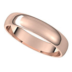 Load image into Gallery viewer, 14k Rose Gold 4mm Classic Wedding Band Ring Half Round Light
