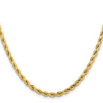 Lade das Bild in den Galerie-Viewer, 14K Yellow Gold 4.25mm Diamond Cut Rope Bracelet Anklet Necklace Pendant Chain
