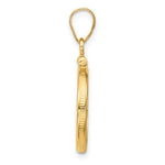 Charger l&#39;image dans la galerie, 14K Yellow Gold for 15.5mm Coins or Mexican 2.5 Pesos Coin Holder Screw Top Bezel Pendant

