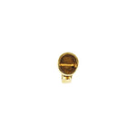 Φόρτωση εικόνας στο εργαλείο προβολής Συλλογής, 14K Yellow Gold Round Circle Fold Over Clasp with Tie Bar End Caps 26.75mm x 13.75mm
