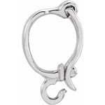 Afbeelding in Gallery-weergave laden, 14k Yellow Rose White Gold 7.5mm x 6mm ID Pendant Charm Bail Enhancer Hanger Connector
