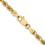 Load image into Gallery viewer, 14k Yellow Gold 3.5mm Diamond Cut Rope Bracelet Anklet Choker Necklace Pendant Chain
