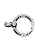 Lade das Bild in den Galerie-Viewer, Platinum 18k 14k Yellow Rose White Gold Sterling Silver Toggle Ring Clasp
