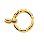Load image into Gallery viewer, Platinum 18k 14k Yellow Rose White Gold Sterling Silver Toggle Ring Clasp
