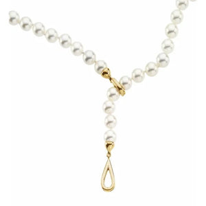 14K Yellow Gold Convertible Clasp System Fold Over with Tie Bar Ends for Traditional and Lariat Necklace Styles