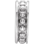 Load image into Gallery viewer, 18k 14k Yellow White Gold 9mm Granulated Roundel Spacer Bead Charm
