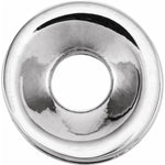 Load image into Gallery viewer, 18k 14k Yellow White Gold 9mm Plain Roundel Spacer Bead Charm
