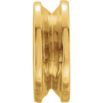 Carregar imagem no visualizador da galeria, 18k 14k Yellow White Gold 9mm Plain Roundel Spacer Bead Charm
