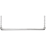Charger l&#39;image dans la galerie, 14k Yellow Rose White Gold Sterling Silver Straight Bar Necklace
