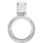 Afbeelding in Gallery-weergave laden, Platinum 18k 14k Yellow White Rose Gold  Sterling Silver Round Bezel Set Cabochon Pendant Mounting Mount for Diamonds Gemstones Stones
