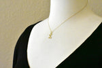 Load image into Gallery viewer, 14k Gold or Sterling Silver .03 CTW Diamond Script Letter L Initial Necklace
