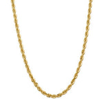 画像をギャラリービューアに読み込む, 14K Yellow Gold 5.5mm Diamond Cut Rope Bracelet Anklet Choker Necklace Chain
