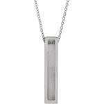 Load image into Gallery viewer, Platinum 14k Yellow Rose White Gold Sterling Silver Name Bar Necklace
