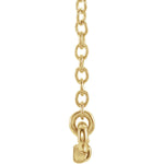 Load image into Gallery viewer, 14k Yellow White Rose Gold Petite .07 CTW Diamond Bar Necklace
