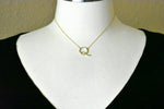 Load image into Gallery viewer, 14k Gold or Sterling Silver Script Letter Q Initial Alphabet Necklace
