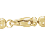 Load image into Gallery viewer, 14k Yellow White Rose Gold Sterling Silver Lobster Clasp with Hidden Tie Bar 23mm x 9mm
