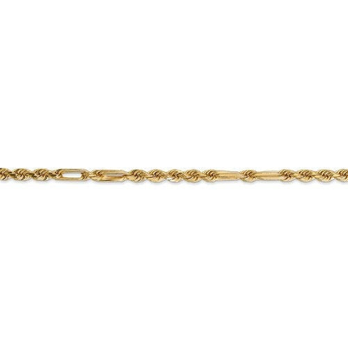 14K Yellow Gold 3mm Diamond Cut Milano Rope Bracelet Anklet Choker Necklace Pendant Chain