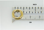 이미지를 갤러리 뷰어에 로드 , 14k Yellow Gold 12mm OD Round Hinged Push Clasp Triggerless Bail Hanger Enhancer Connector for Bracelet Anklet Necklace Chain Pendants Charms
