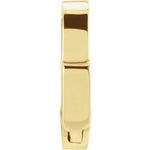 Φόρτωση εικόνας στο εργαλείο προβολής Συλλογής, 14k Yellow White Gold 10.65mm x 5.25mm Push Bail Hinged Clasp Triggerless for Pendants Charms Bracelets Anklets Necklaces

