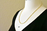 Carica l&#39;immagine nel visualizzatore di Gallery, 14K Yellow Gold 3mm Diamond Cut Milano Rope Bracelet Anklet Choker Necklace Pendant Chain
