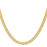 Load image into Gallery viewer, 14k Yellow Gold 6.5mm Silky Herringbone Bracelet Anklet Choker Necklace Pendant Chain
