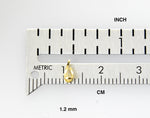 Φόρτωση εικόνας στο εργαλείο προβολής Συλλογής, 14k 10k Yellow White Gold 1.25mm bail ID Rabbit Ear Bail with Pad for Pendant Jewelry Findings

