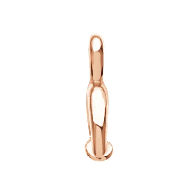 14k Yellow Rose White Gold Briolette Dangle Mount Bail Pendant Charm Bengjo 14k Yellow Rose White Gold Briolette Dangle Mount Bail Pendant Charm Bengjo