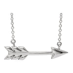 Load image into Gallery viewer, 14k Gold or Sterling Silver Arrow Charm Necklace 16 to 18 inch
