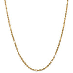 Carregar imagem no visualizador da galeria, 14K Yellow Gold 3mm Diamond Cut Milano Rope Bracelet Anklet Choker Necklace Pendant Chain
