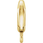 Cargar imagen en el visor de la galería, 14k Gold 18k Gold Platinum 8.6x4.75mm Triggerless Charm Bail Clasp Jump Ring
