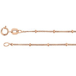 Załaduj obraz do przeglądarki galerii, 14k Yellow Rose White Gold 1mm Solid Beaded Bracelet Anklet Necklace Chain
