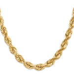 Załaduj obraz do przeglądarki galerii, 14K Yellow Gold 10mm Diamond Cut Rope Bracelet Anklet Choker Necklace Chain

