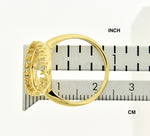 画像をギャラリービューアに読み込む, 14K Yellow Gold 13mm Coin Holder Ring Mounting Prong Set for United States US 1 Dollar Type 1 or Mexican 2 Pesos Coins
