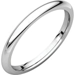 Load image into Gallery viewer, 14K White Gold 2mm Wedding Ring Band Comfort Fit
