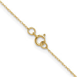 Lade das Bild in den Galerie-Viewer, 14K Yellow Gold 0.40mm Cable Rope Bracelet Anklet Choker Necklace Pendant Chain
